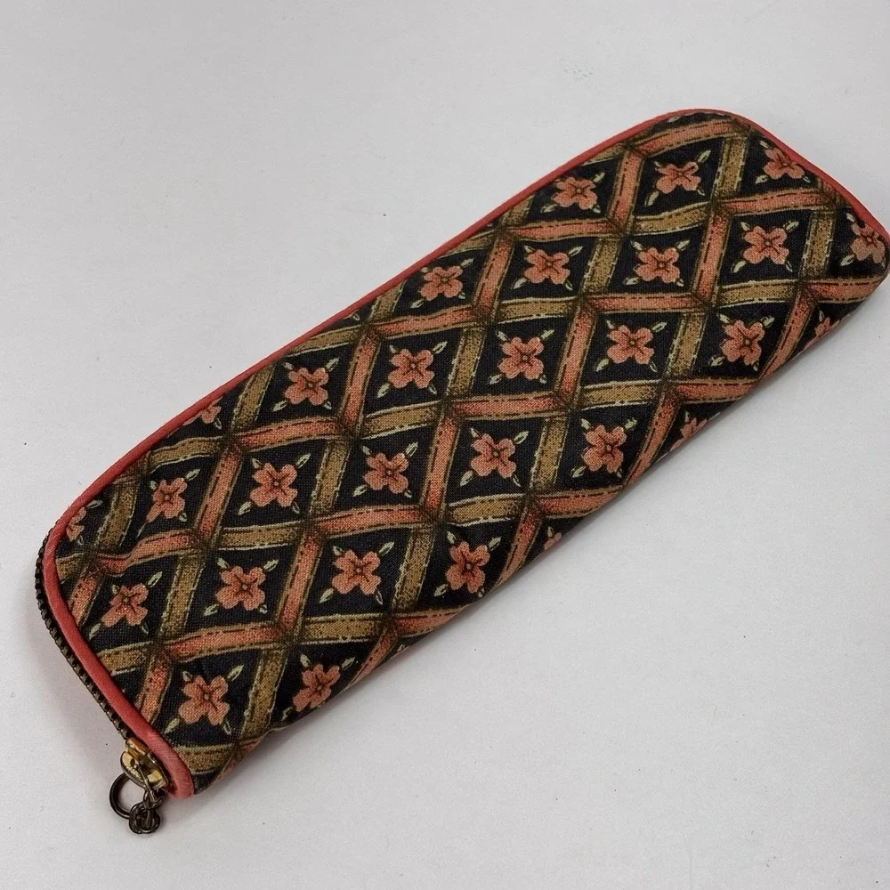 Vintage The Galante Studio Victorian Toiletry Travel Jewelry Organizer Floral